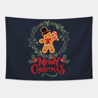 FUNNY SANTA MERRY CHRISTMAS Tapestry