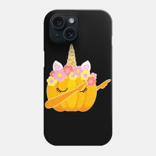 Cute Dabbing Pumpkin Unicorn Halloween Phone Case