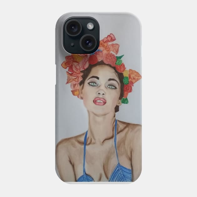 cara de flor Phone Case by Tresmonet