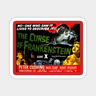 Classic Horror Movie Lobby Card - The Curse of Frankenstein Magnet