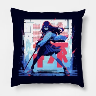 Sword Girl #1 Pillow