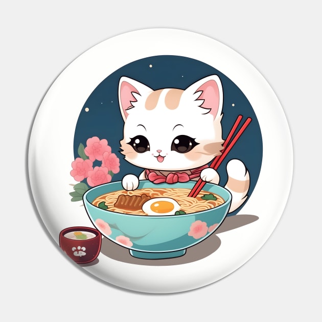 Ramen cat - funny, cute, gift idea, cats, for girls, women, kids, men, boys, christmas, birthday, gift, valentines day, mom, dad, japan, japanese culture, anime, manga, chibi, kawaii, japanese food lover, noodles, ramen, sushi, lover, kitty, cat lady, Pin by Fanboy04