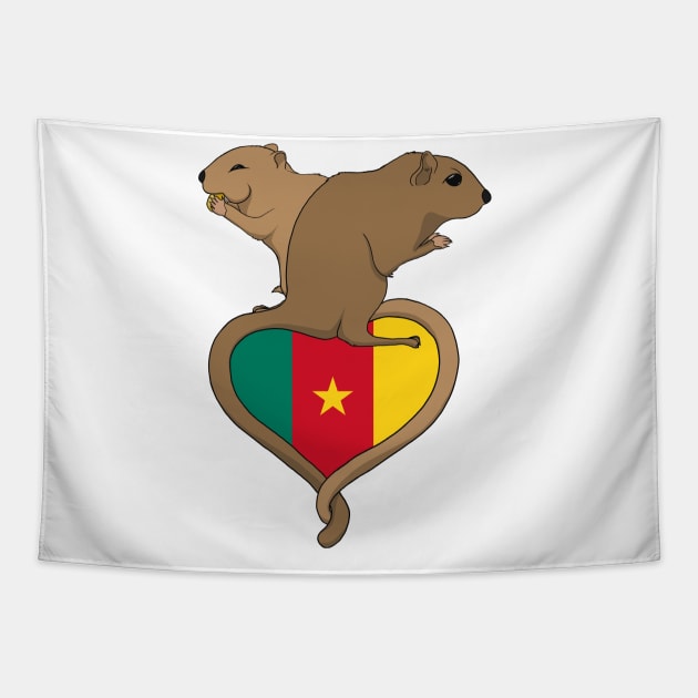 Gerbil Cameroon (light) Tapestry by RampArt