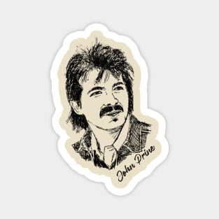 John Prine Line Magnet