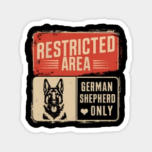 Funny Vintage German Shepherd Dog Dad Magnet