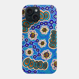 Aboriginal Art - Yugarabul Gathering By The River Phone Case