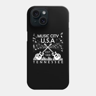 Nashville TN, Country Music Tee, Music City USA Phone Case