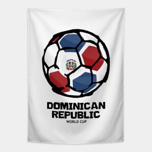 Dominican Republic Football Country Flag Tapestry