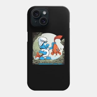 smurf fishing Phone Case