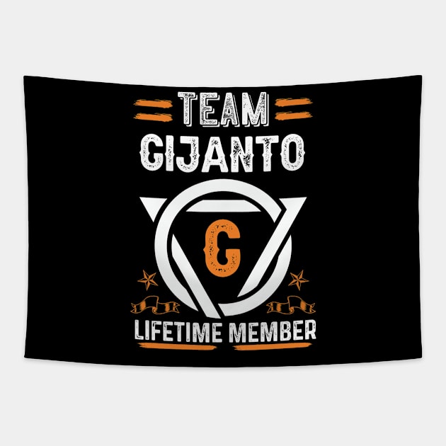 Team gijanto Lifetime Member, Family Name, Surname, Middle name Tapestry by Smeis