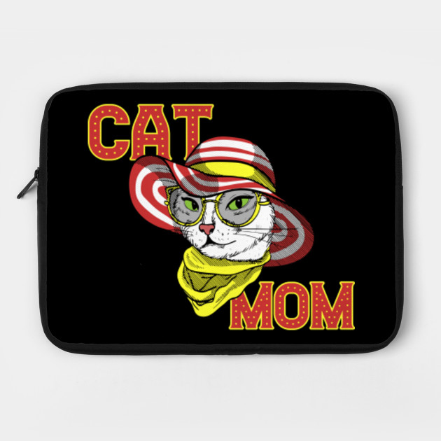 Cat Mom Casino Hat Tshirt Mother Laptop Case Teepublic