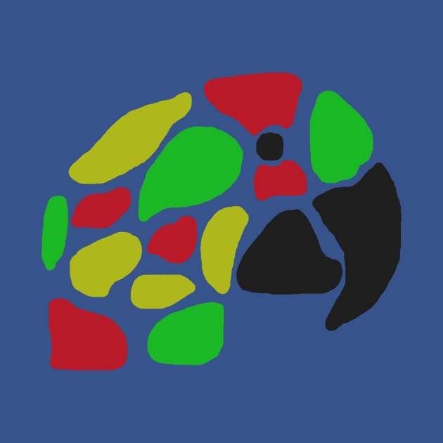 Splotchy Macaw Head by Rigel401