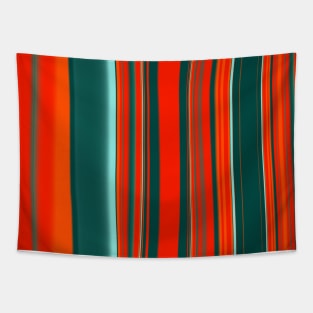 Red and Dark Green Liquid Marble Design Tapestry