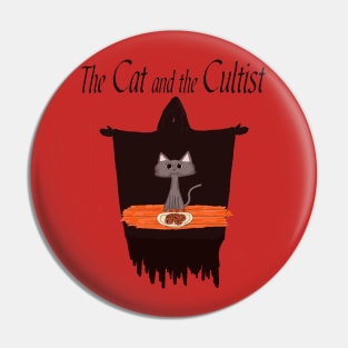 The Cat and The Cultist Tee Pin