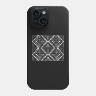 Back and white mosaic Phone Case