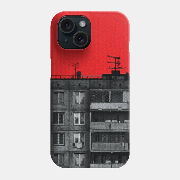 POST-SOVIET PANELKA // Typical russian panel houses Phone Case by MSGCNS