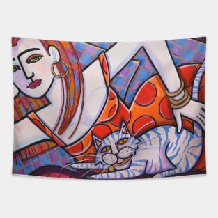 Tiger Cat Tapestry