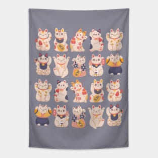 Good Luck Kitty Cats Tapestry