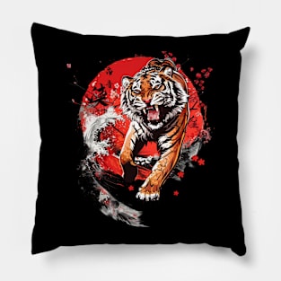 Tiger Sharp Stripes Pillow