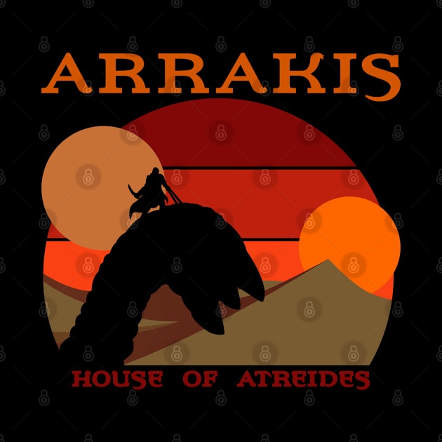 Arrakis, House of Atreides, Sandworm rider by Seaside Designs