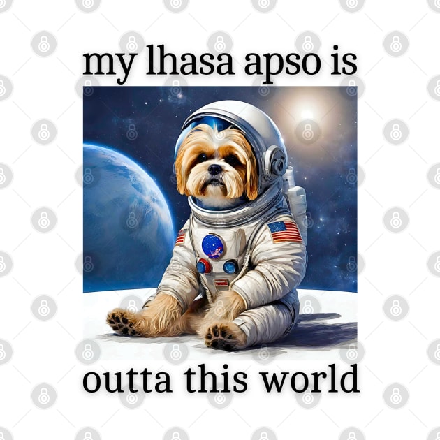 Outta This World Lhasa Apso by Doodle and Things