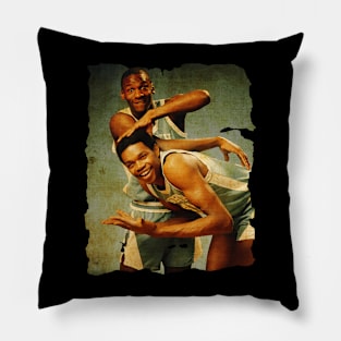 Basket - Funny Jordan vtg photo Pillow