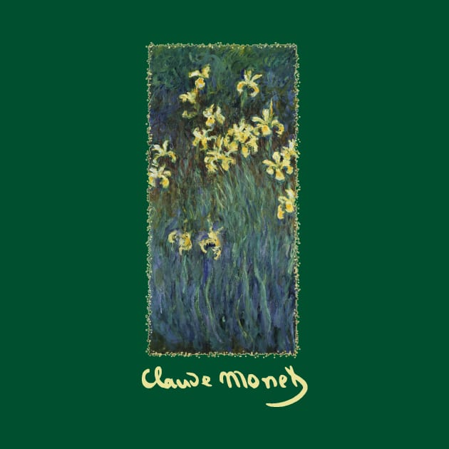 Yellow Irises by Claude Monet by MasterpieceCafe