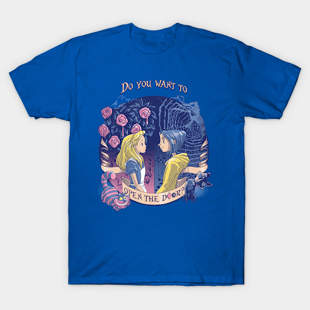 Coraline & Alice "Open the door" - Coraline - T-Shirt