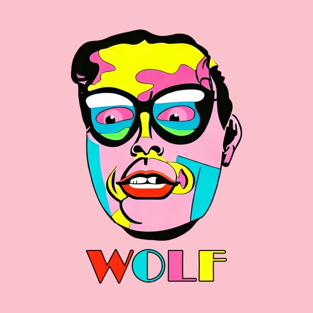 WOLF Pop Art Surreal Magic Human | Big Boss by Tiger Picasso