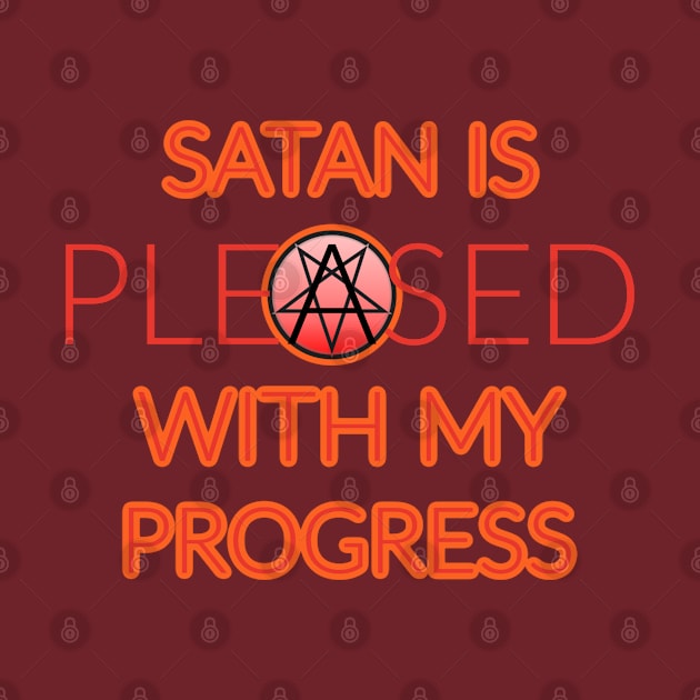 Satan is Pleased Fire & Brimstone by David Hurd Designs