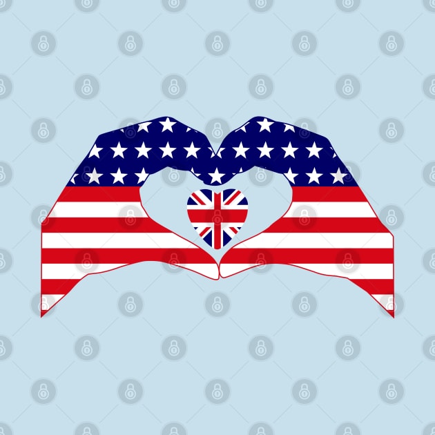 We Heart USA & UK Patriot Flag Series by Village Values