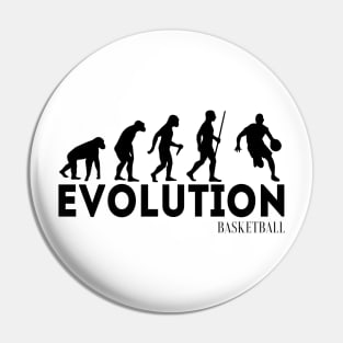 Evolution From Ape To Basketball Pin