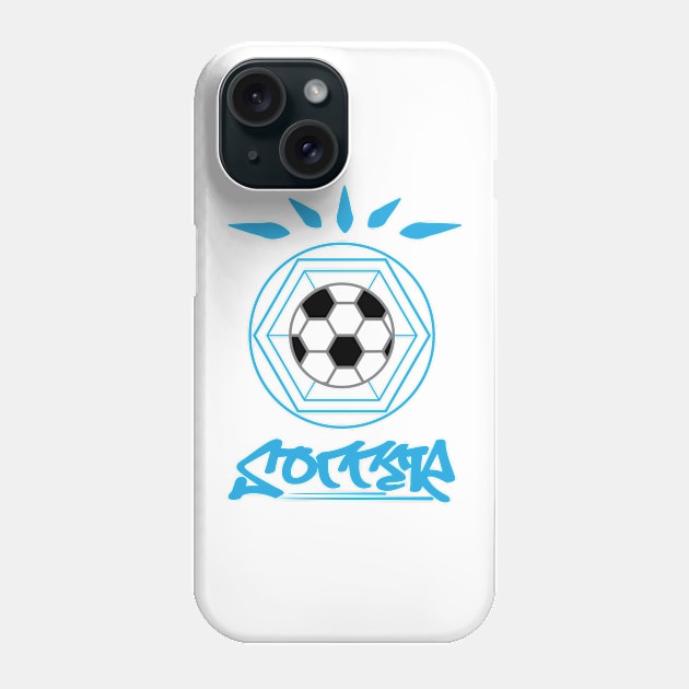 Soccer - Football In Unity Blue Phone Case by ulunkz