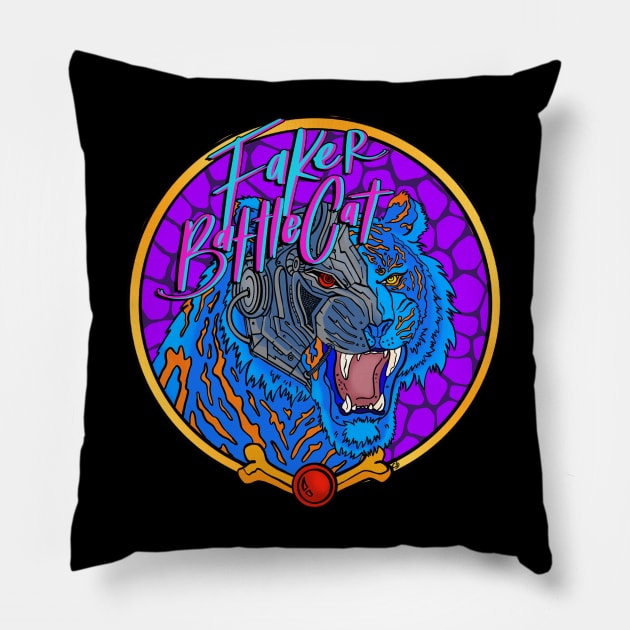 FAKERBATTLECAT front/BACK ZOOM Pillow by FakerBattlecat