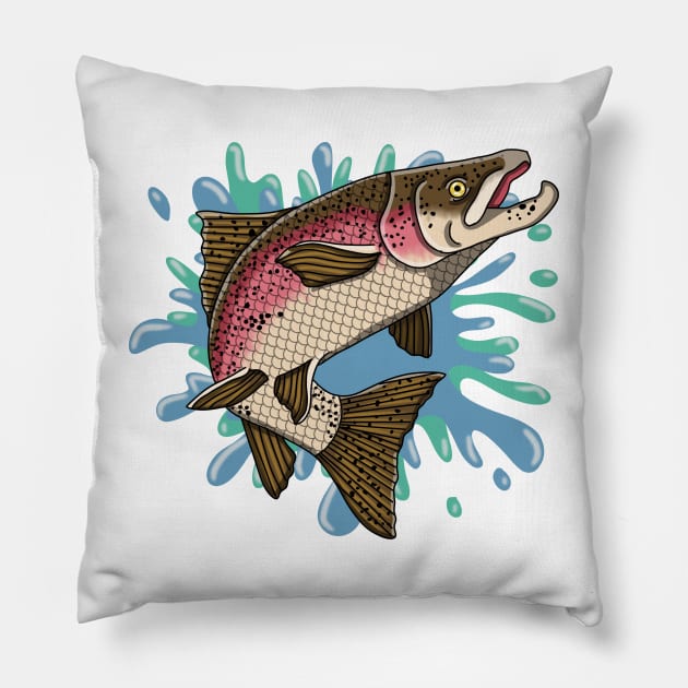 Salmon fish cheap pillow