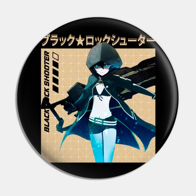 Battlefield of Emotions The Black Rock Shooter Saga Unleashed Pin by Skateboarding Flaming Skeleton