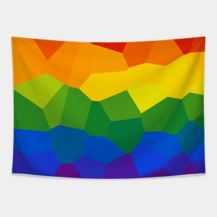 Gay Pride Flag subtle Geometric Design Tapestry