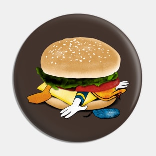 Make Donald Burger Pin