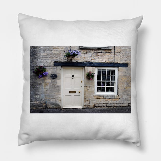 Cotswolds Cottage Tetbury Gloucestershire England Pillow by AndyEvansPhotos