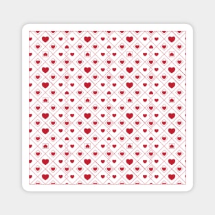 Red Hearts Magnet