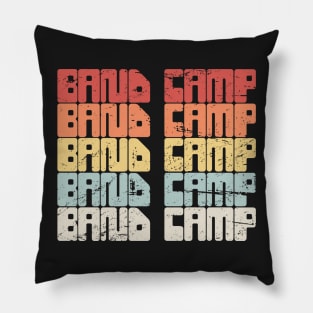 Retro 80s BAND CAMP Text | Marching Band Pillow