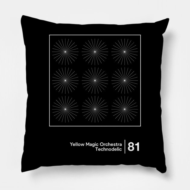 Yellow Magic Orchestra / Minimal Graphic Design Tribute Pillow by saudade