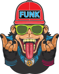 Funky monkey T_shirt Magnet