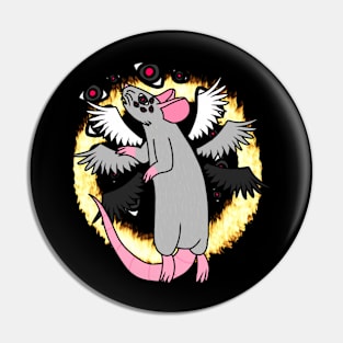 Biblically Accu-Rat Angel (Full Color Version) Pin