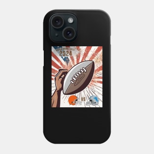 Cleveland Versus Detroit 2024 Football Super Bowl LVIII Phone Case