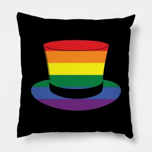 LGBTQ Rainbow St. Patrick's Day Hat Design Pillow