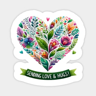 Sending Love & Hugs Magnet