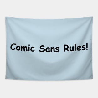 Comic Sans Rule Tapestry