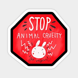 stop animal cruelty Magnet