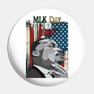 "Legacy of Dreams: MLK Double Vision" - MLK Civil Rights Activist Pin